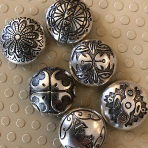 Button Covers Stainless Steel and Black Design